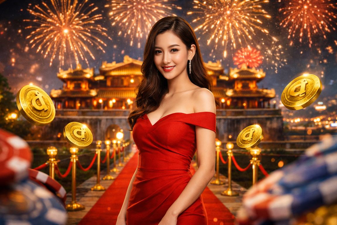 Không khí lễ hội Huế với người dùng theo dõi thể thao trên điện thoại
