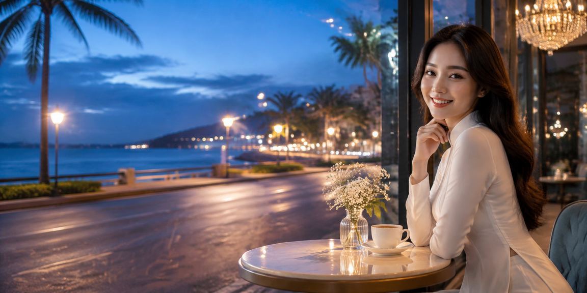Bối cảnh Mũi Né với chủ đề game bài và áo dài cho trải nghiệm casino Việt