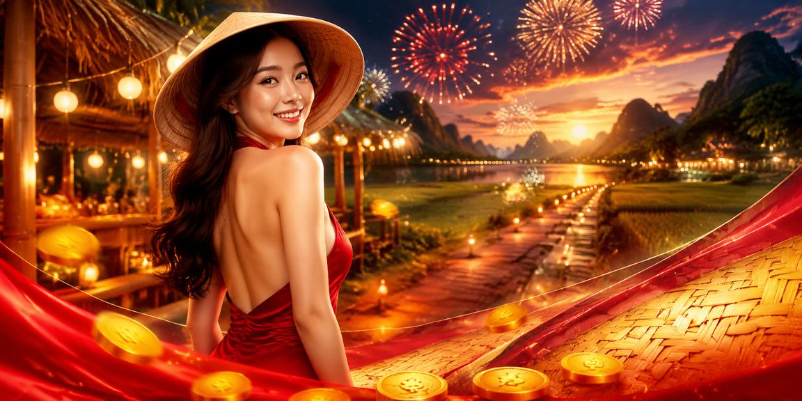 Khung cảnh Ninh Bình với chủ đề cashback và tiền thưởng cho người dùng Việt